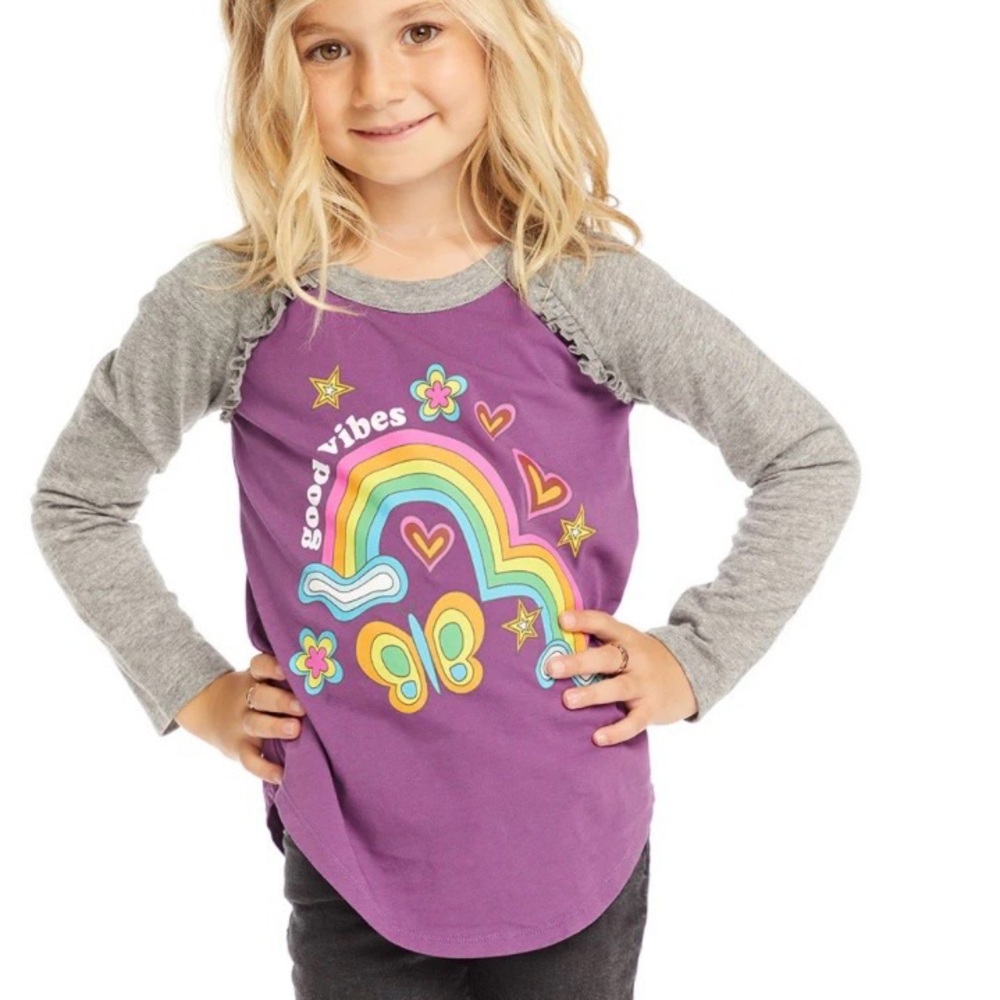 Chaser Girls Cozy Knit Puff
Long Sleeve Raglan Tee